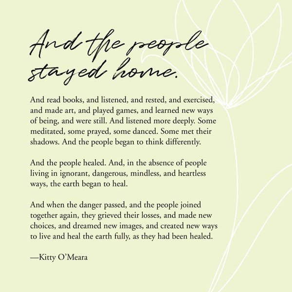 people stayed home poem